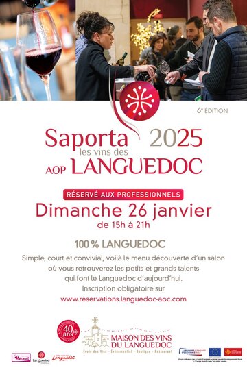 Salon Saporta 2025 : Les AOC du Languedoc à l'honneur Salon Saporta 2025 : Les AOC du Languedoc à l'honneur