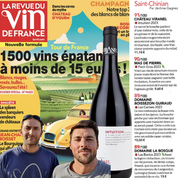 91/100 pour Intuition Rouge 2023 dans la Revue du Vin de France