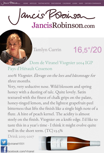 Jancis Robinson Viognier white