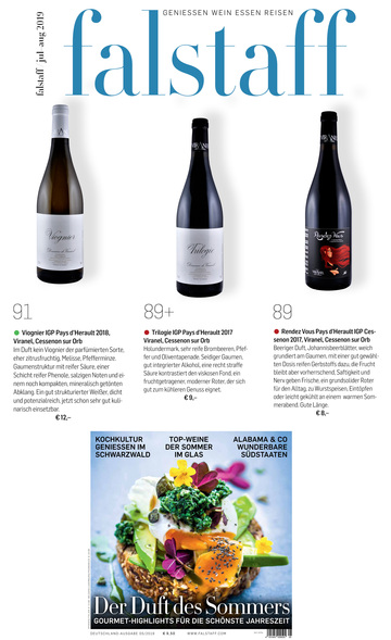 Falstaff 2018 91 pts - Rendez-vous 2017 89 pts