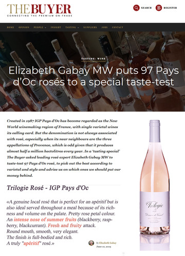 The Buyer Trilogie Rosé mill 2018