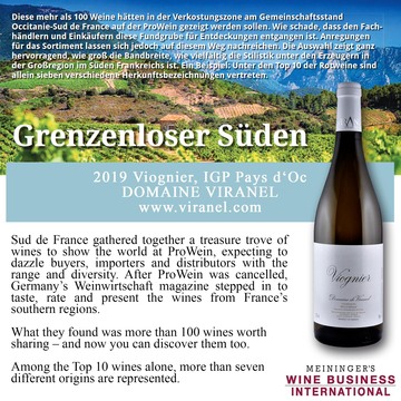 MEINEINGER VIOGNIER 2019 Languedoc wine