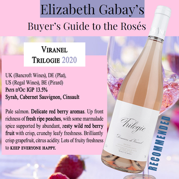Elizabeth Gabay - Rosés guide Trilogie Rosé 2020 Intuition Saint Chinian